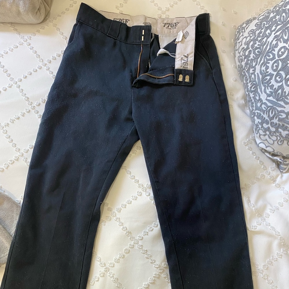 Dickies 776F Slim Fit Black Pants